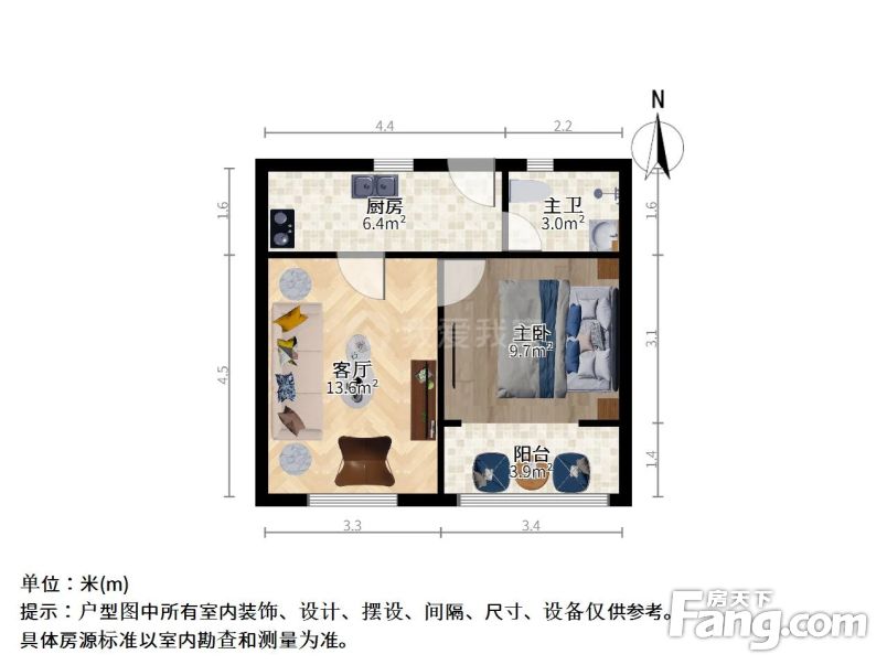 工业园东环东港新村1室1厅,位置采光好