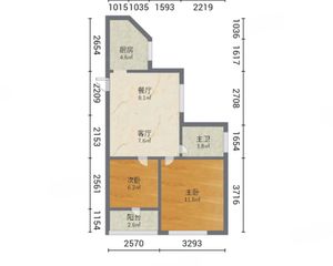 卖面桥小区2室1厅1卫南朝向67.0万元/套出售