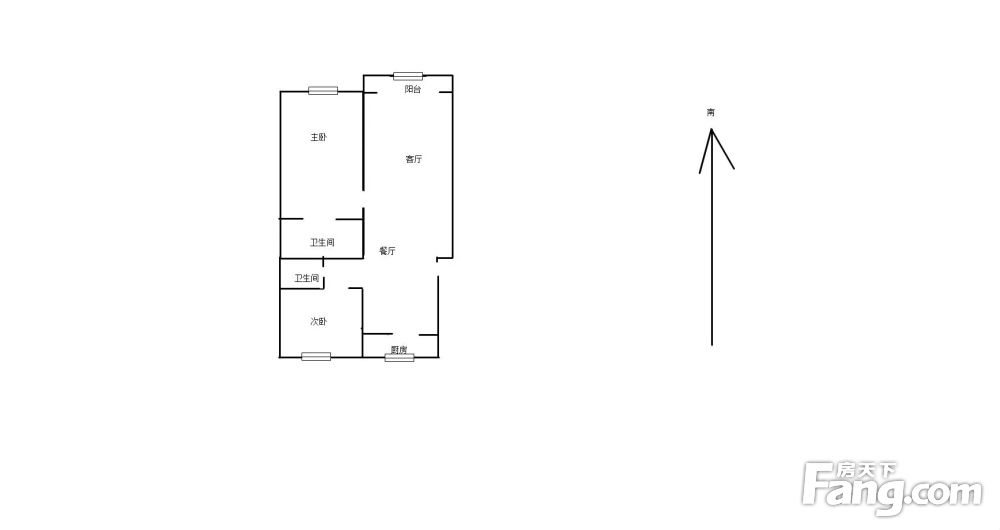 南北通透宾阳西里2室2厅精装修,北京密云宾阳宾阳西里二手房 两室