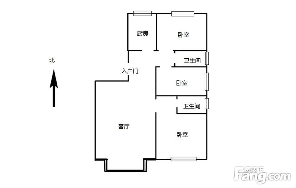 保利花园11499平3居南北向精装修视野无遮挡