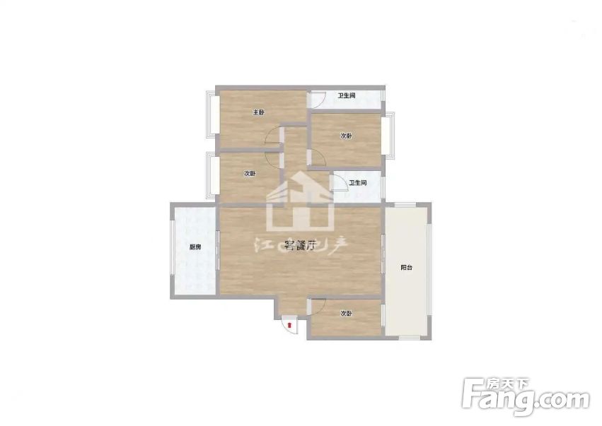 建发鼎华北大珑廷4房2厅155万