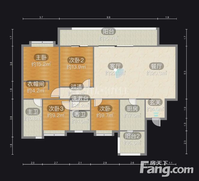 融创玖境台4室精装洋房横厅设计高端社区品质友邻接受贷款
