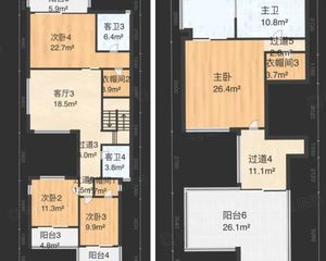 华发新城五期别墅住宅5房及以上