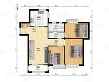 邻商业,学校在小区对过,中间楼层,南北通透,动静分离户型。