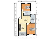 泰宸苑 86.48平2居 南北向中装修 自住保养好