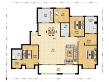 诚心出江山万里江皓府 大平层江景房 新婚保养好