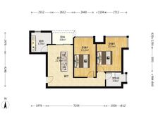 此房满五年,精装2房,朝南方正户型 看花园安静