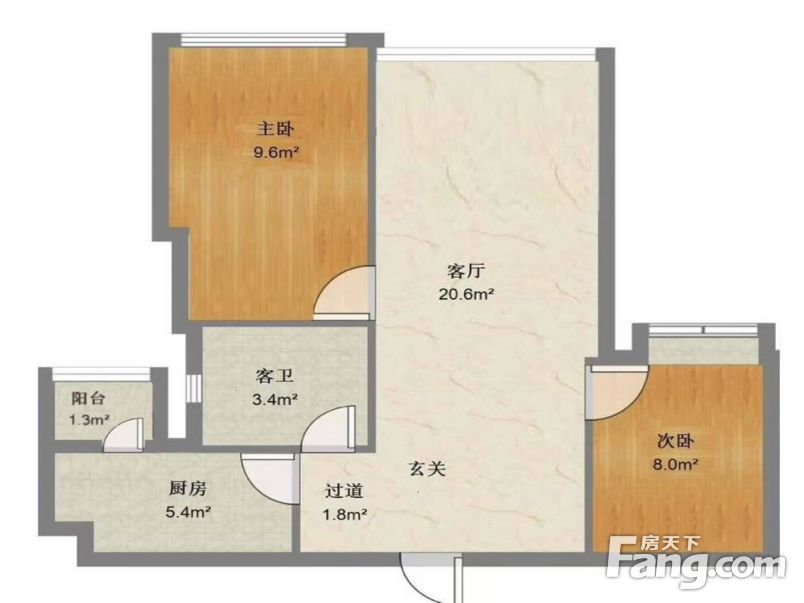 成华区成华奥园广场二期二房136万