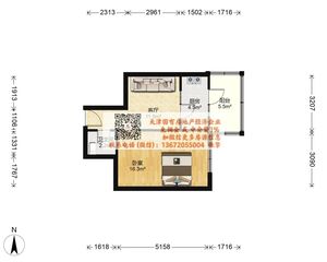 琴江公寓 一室大独单 5楼 私产 业主急售 看房有钥匙