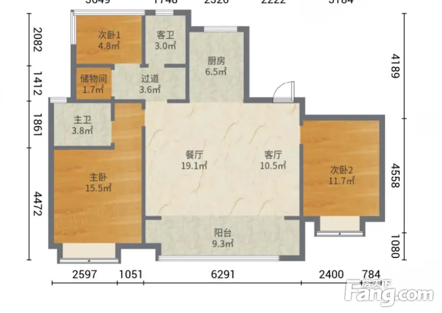 南北通透金鹏·壹品天成3室2厅
