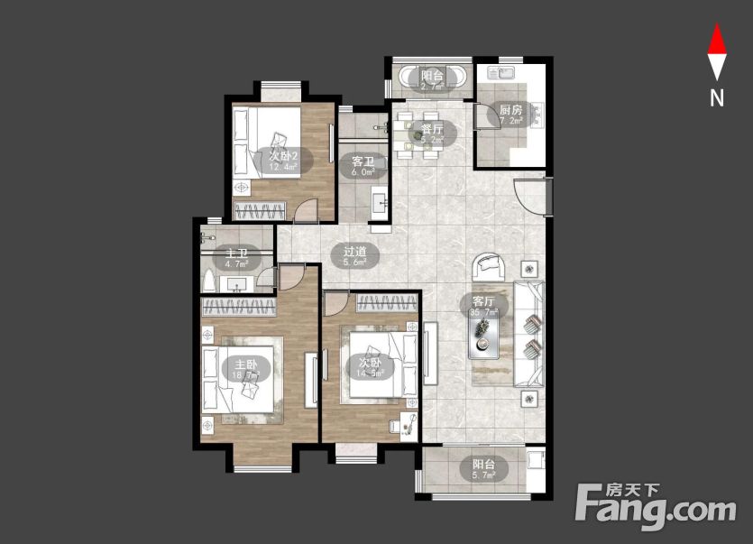 聚和家园3室2厅三朝南户型电梯房房东诚售随时看房