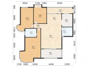 南北通透绿地海顿公馆3室2厅