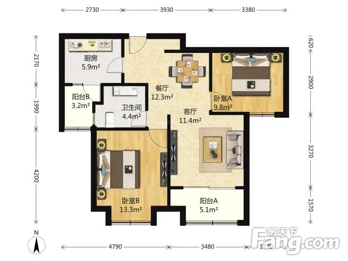 上三鹿2000年大客厅中间楼层机场路28中翠微一建