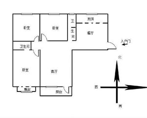 潍亭府3室2厅2卫 南北通透 楼层好