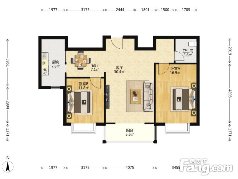 房屋保持的很好精装修双阳卧业主诚心出售