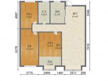 智谷学校古德茂近紫御宫馆好楼层H户型房主急售看房方便