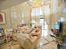 真实房源 豪装 文莱御园 大平层 洋房6米挑高客厅