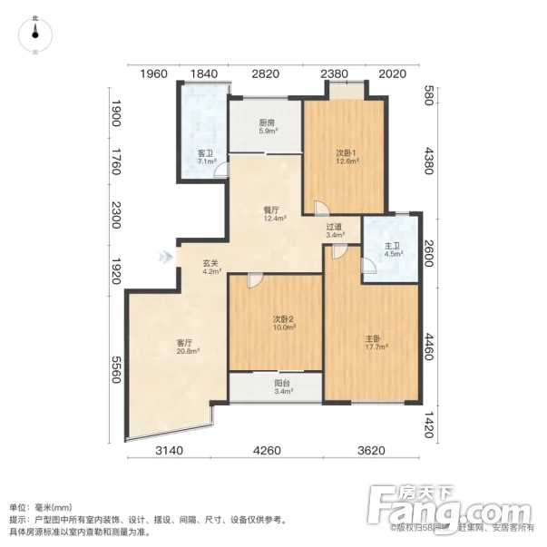 金华三盛颐景园户型图图片