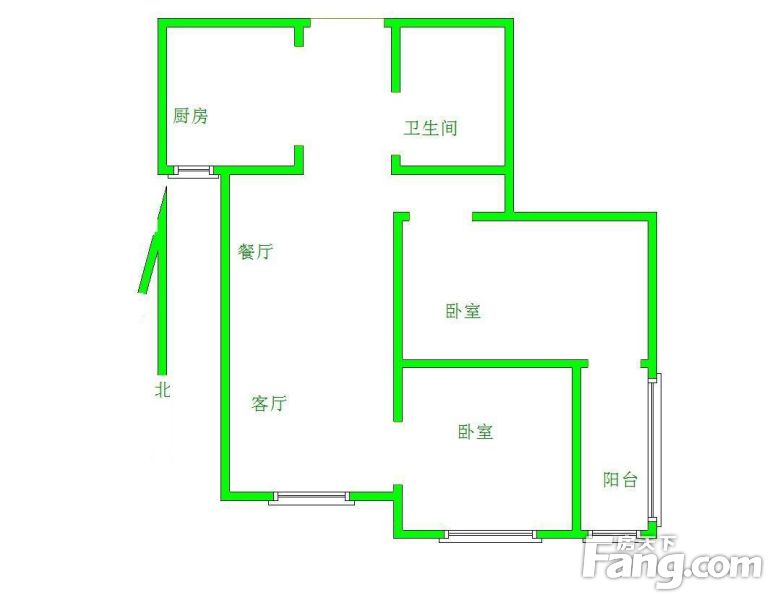 首付10万捡漏好房新一代c区精装两室采光好随时看房