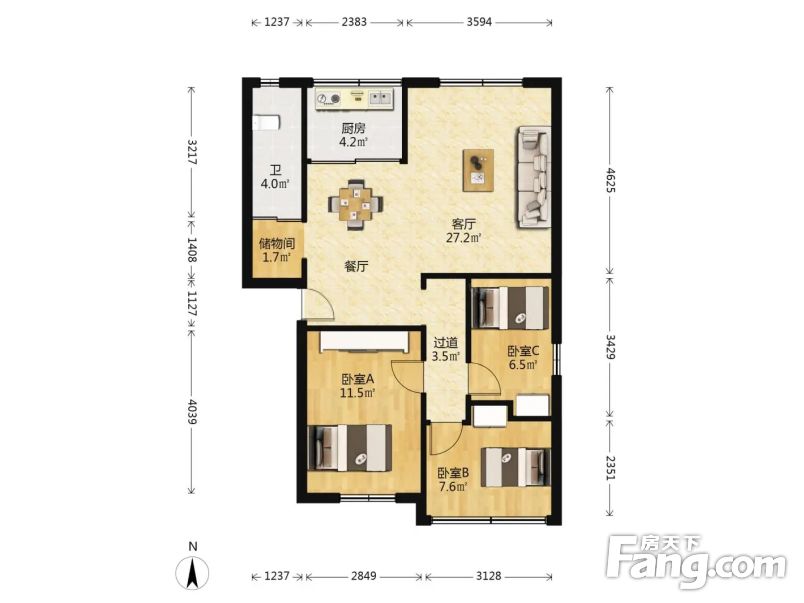 急售海关大院拱北关口公务员小区海安园带杂物间