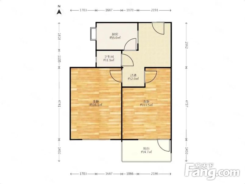 钟强小区北焦三楼两室,采光好,赠小房,机场路28中