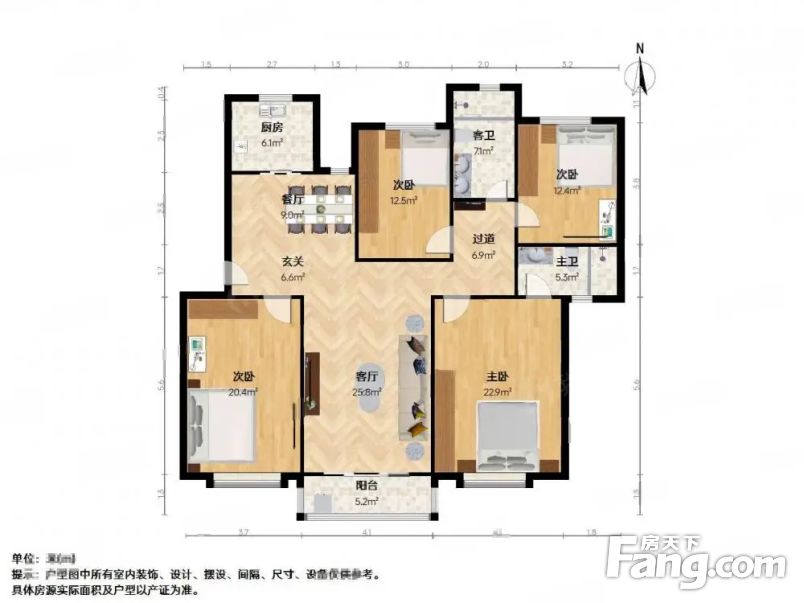 苏州相城元和书香苑公寓二手房 四室 - 房天下