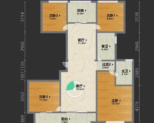 万科都心里4室2厅2卫南朝向339.0万元/套出售