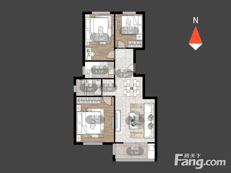 精装保养好只报底价不报虚价楼层好吾悦旁聚湖半岛3室