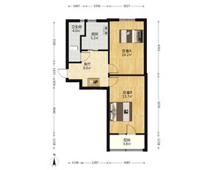 一片恩德里有装修可拎包入住少有的大两室户型