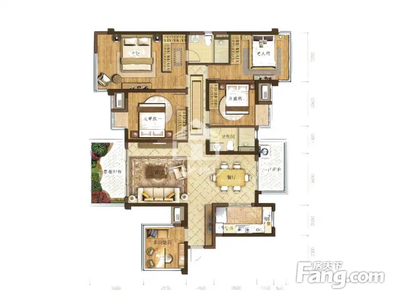 澜月府精装5房带车位165万