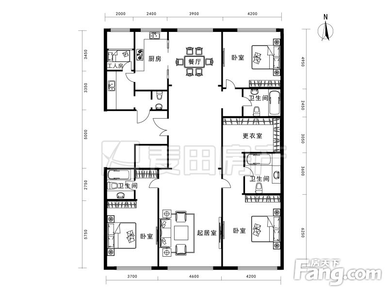 西山壹号院 户型图图片