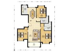 正南环球翡翠湾花园3室2厅精装修