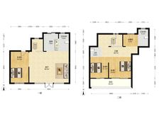 地下室约100平 叠墅 诚心出 明湖板块高品质毛坯交付叠墅