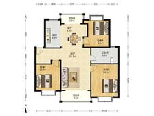 正南恒大华城天地苑三期3室2厅精装修