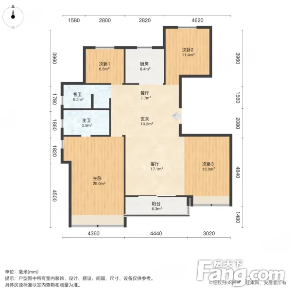 信达公园里二期户型图图片