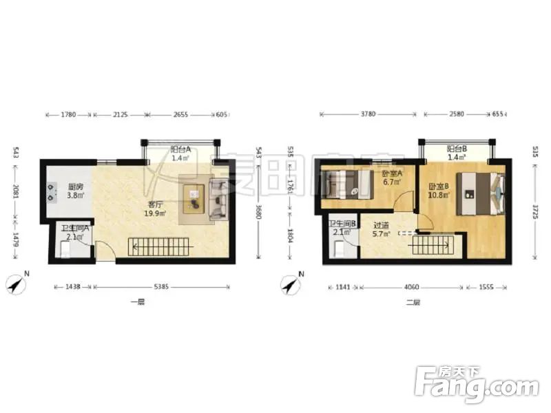 1室1厅珠江帝景b区