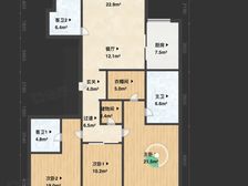 宁波中心兰园3室2厅3卫南朝向570.0万元/套出售
