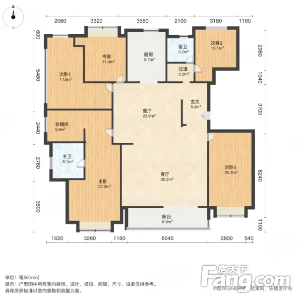 信达公园里户型图片