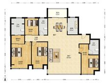 江望晴雨里185平 全新精装修 中庭位置 看房有钥匙