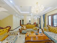 御汤山熙园豪装A户型,旋转楼梯,石材装修,地暖新风中央空调