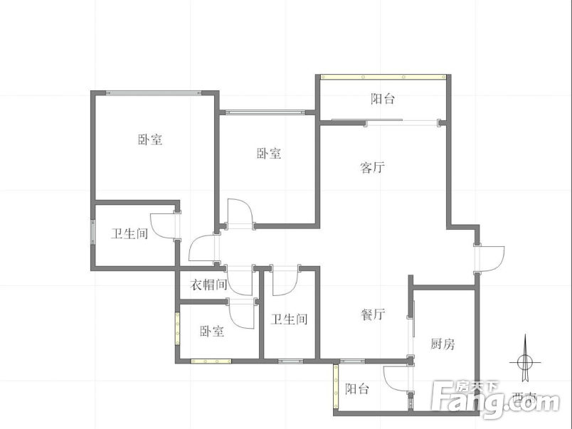 荣盛滨江华府户型图图片