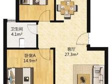 南北通透浦发绿城2室2厅精装修