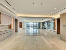 江盈府,大平层235平一线河景,干挂石材+玻璃幕墙,圈层纯粹