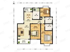 一梯2户,电梯三房,中间楼层,户型方正通透,满五年