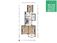 九州花园,一梯二户,双南一北,看房方便。