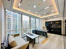 朝阳东三环呼家楼地铁万通中心306平精装遗留带家具出租