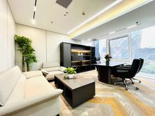 北京东三环国贸地铁富尔大厦379平精装遗留带家具出租看央视