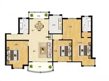 别墅区,洋房带电梯,三房朝南,纯毛坯,没有居住过,有钥匙!