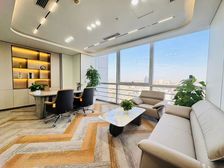 东三环地标 嘉盛中心393平精装遗留5隔间24工位带家具出租