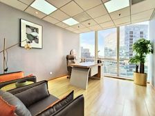 东三环地铁沿线 万通中心200平精装3隔间16工位带家具出租